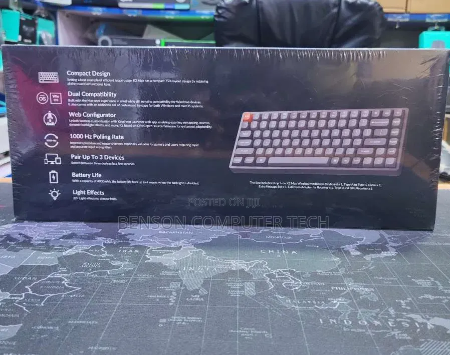 Keychron K2 Max 75% Wireless Mechanical Keyboard.
