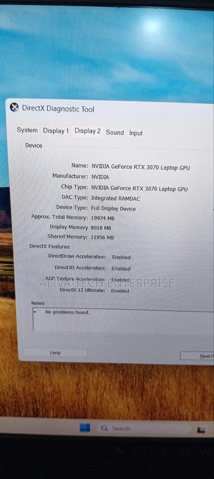 Laptop Alienware M15 R6 24GB AMD Ryzen 9 SSD 1T