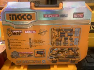 INGCO 166 PCS Tool Set - 20V Cordless Drill - SUPER INGCO INDUSTRIAL