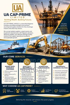 Oil & Gas Procurement & Vessel Chartering | UA CAP-PRIME