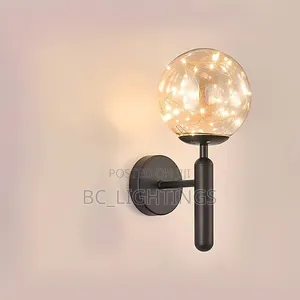 Nordic Wall Lamp Modern Bedroom Beside Glass BallLight Bathroom Mirror