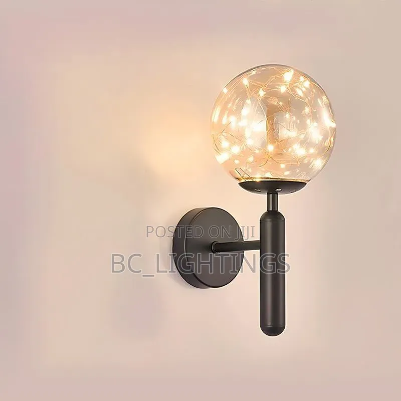 Nordic Wall Lamp Modern Bedroom Beside Glass BallLight Bathroom Mirror