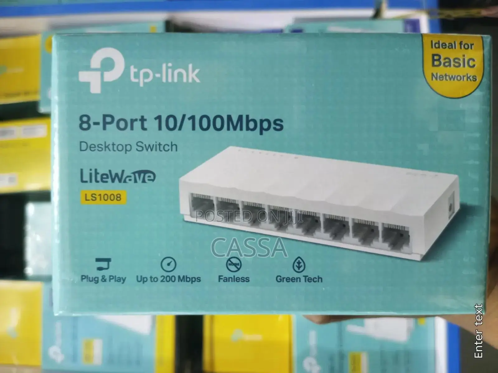 TP-Link 8-Port 10/100Mbps Desktop Switch.