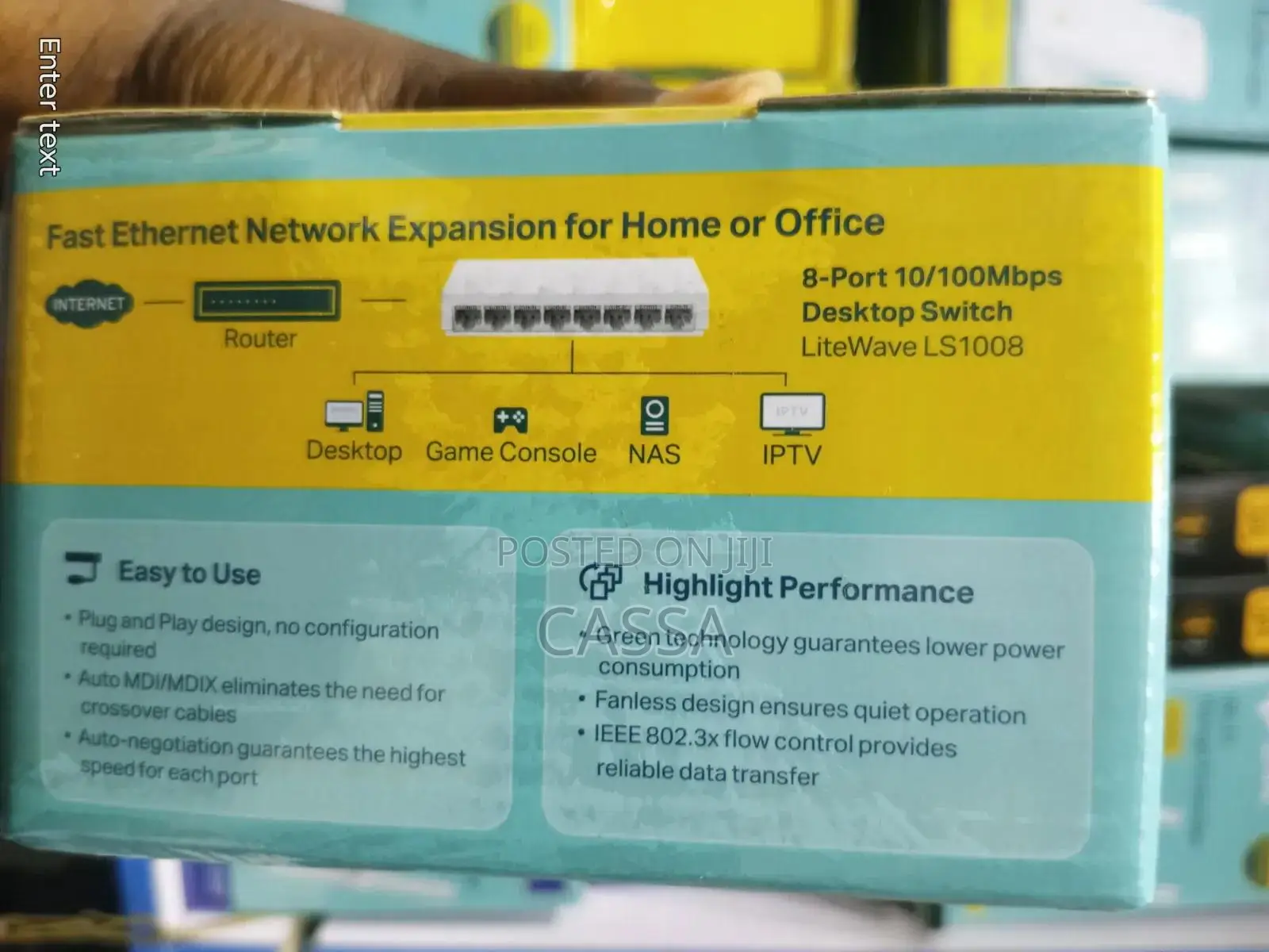TP-Link 8-Port 10/100Mbps Desktop Switch.