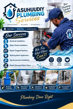 Plumber Helper Available Iwo, Osogbo, Ibadan Lagos