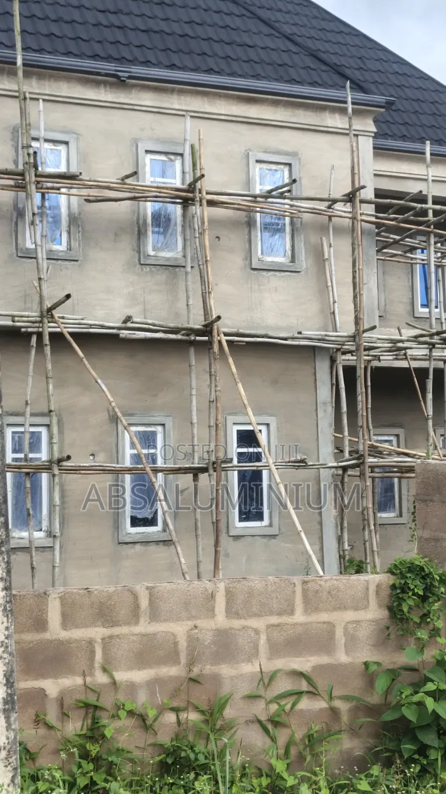 White Aluminium Casement Window With Net Only