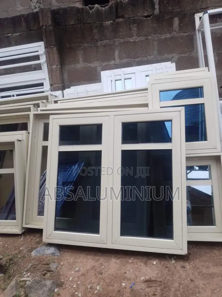 White Aluminium Casement Window With Net Only