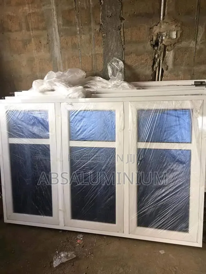 White Aluminium Casement Window With Net Only