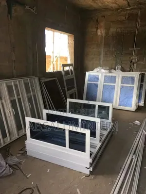 White Aluminium Casement Window With Net Only