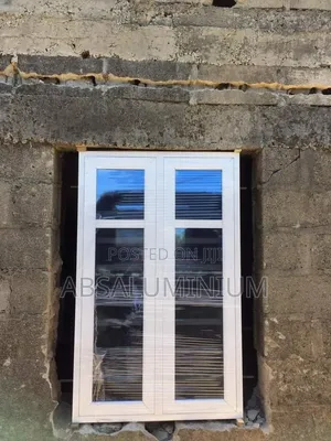 White Aluminium Casement Window With Net Only