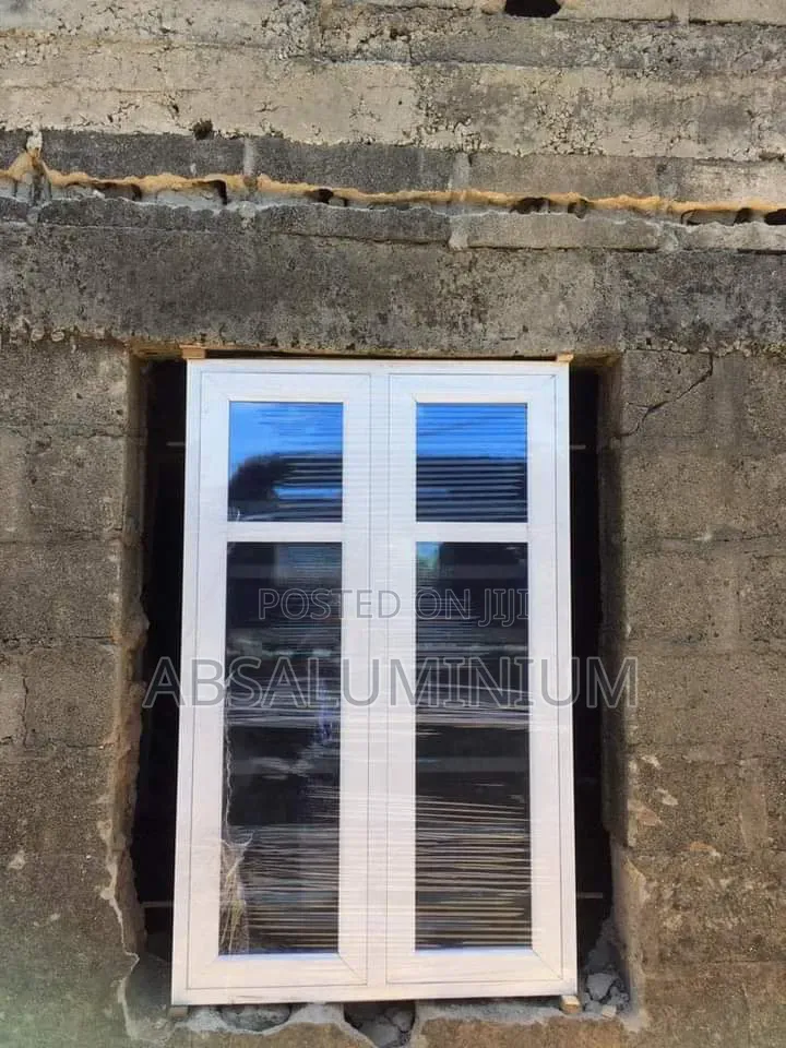 White Aluminium Casement Window With Net Only