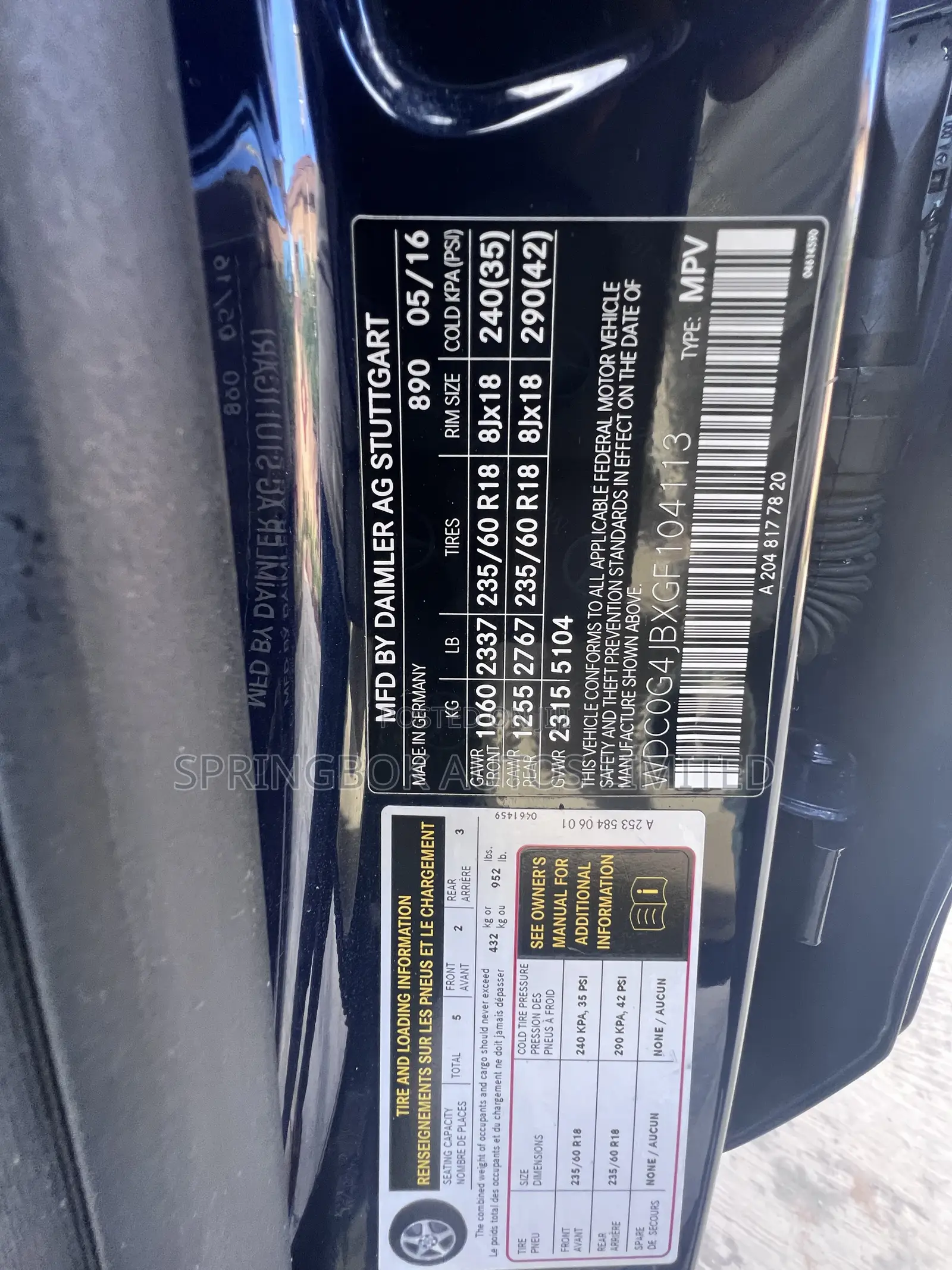 Mercedes-Benz GLC-Class 2016 Blue