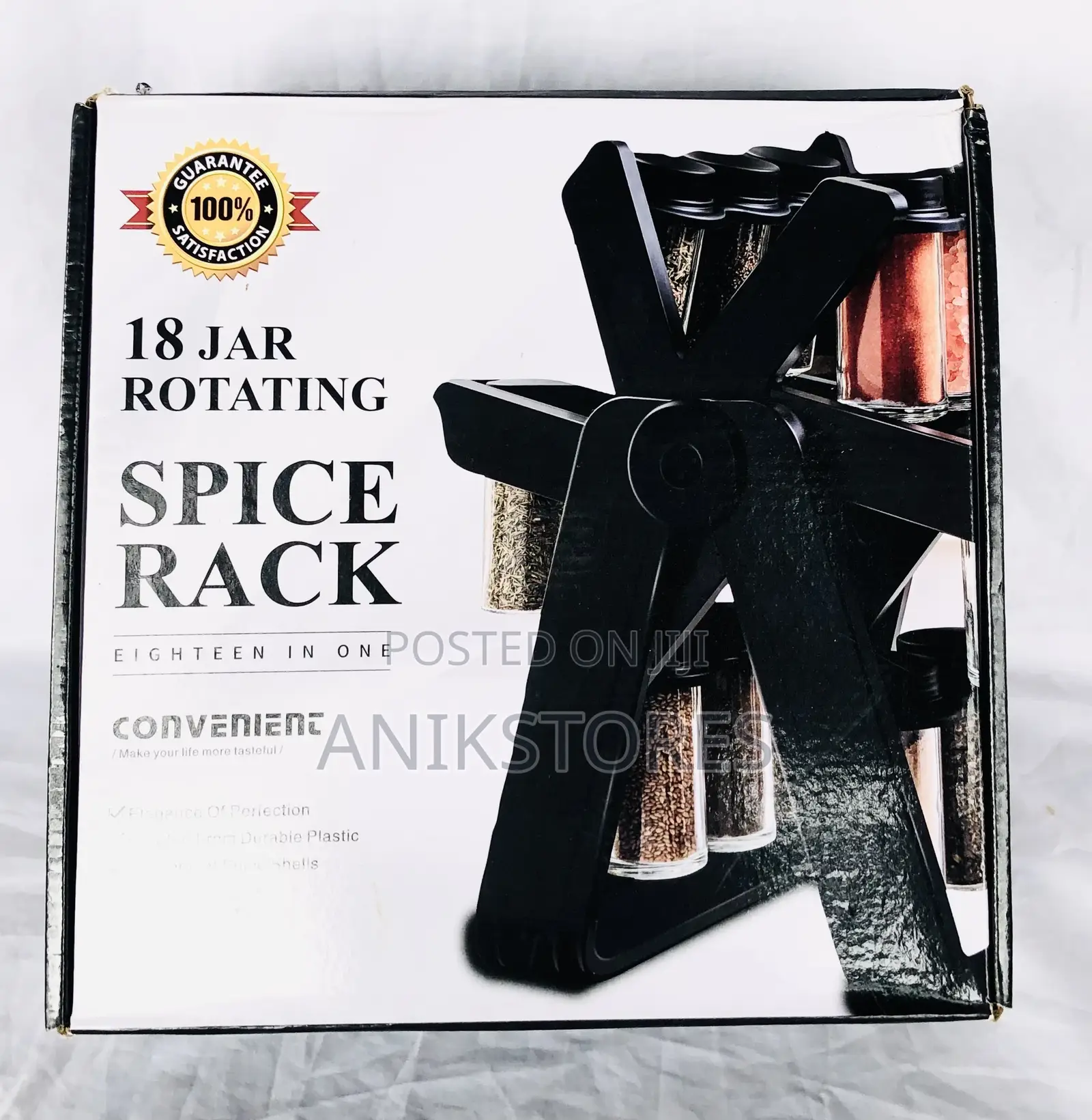 18 Jar Rotating Spice Rack