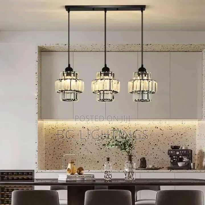 Crystal Pendant Kitchen Hanging Light Interior Decor Luxury Light