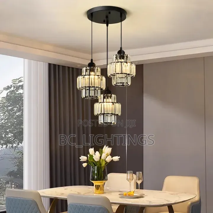 Crystal Pendant Kitchen Hanging Light Interior Decor Luxury Light