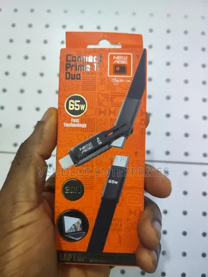 New Age Connect Prime 11 Duo 65W 2-in-1 Dual Port Fast Charging Cable