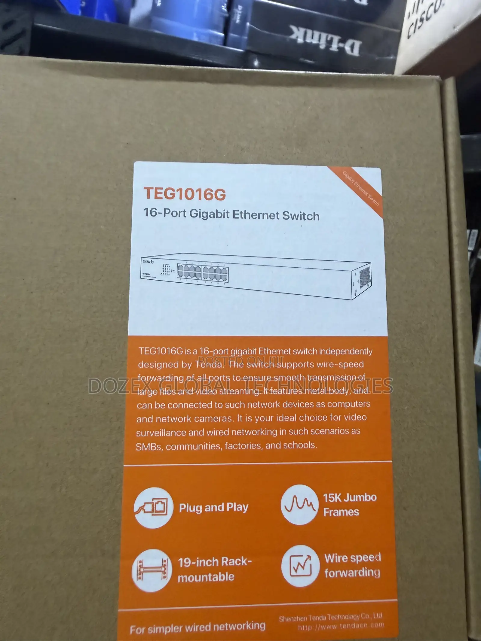 16 Ports Gigabits Network Switch