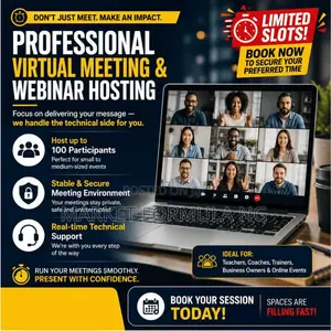 Professional Virtual Meeting Online Class Hosting