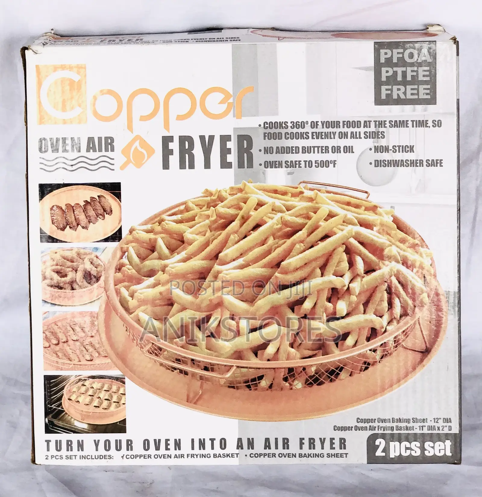Round Crispy Copper Tray S/S