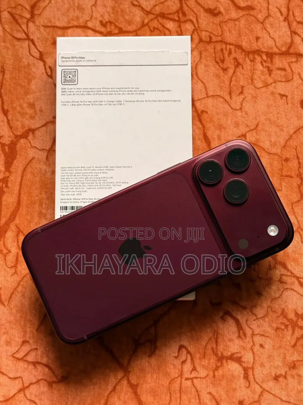 New Apple iPhone 18 Pro Max 256 GB Red