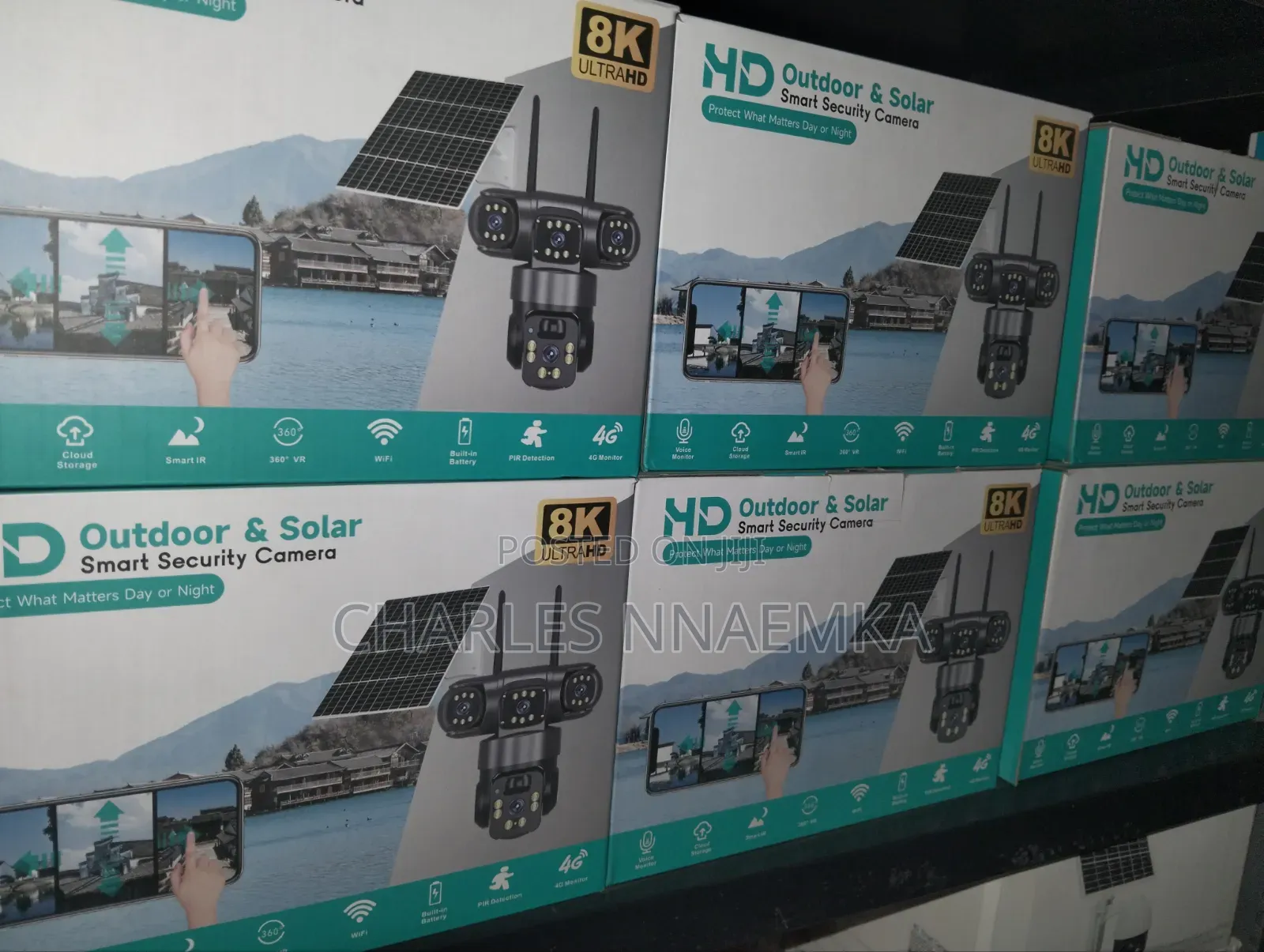 Hd Outdoor Solar Smart Security Camera (8k)