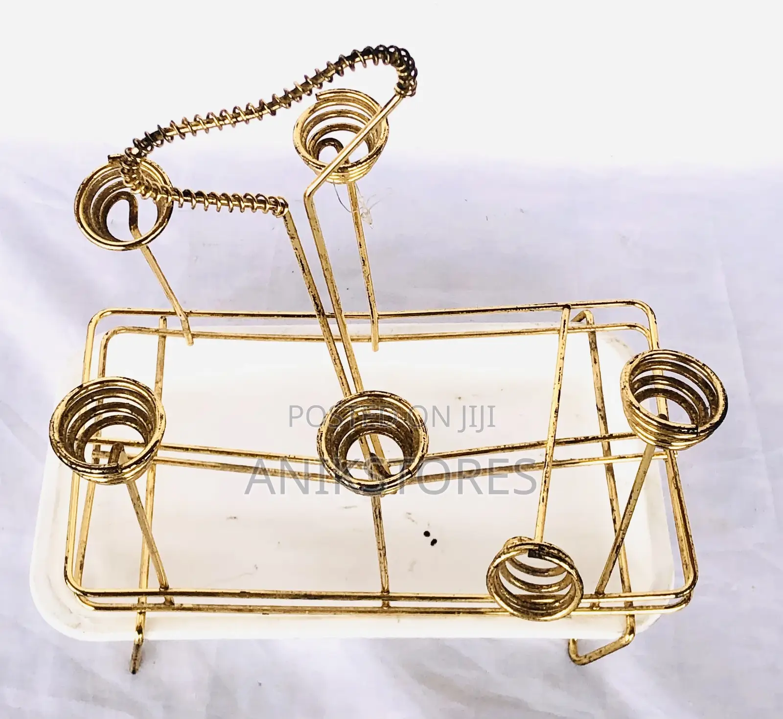 Rectangular Cup Holder (Gold)