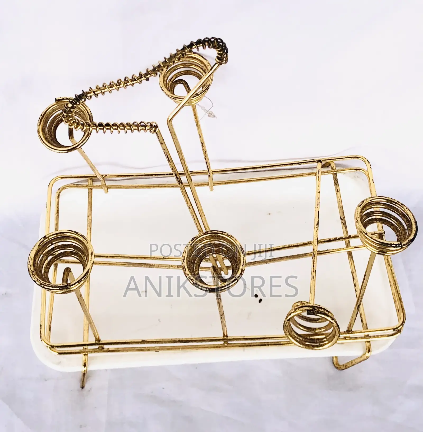 Rectangular Cup Holder (Gold)