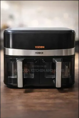 Tower Vision Dual Digital Double Door 9L Air Fryer.