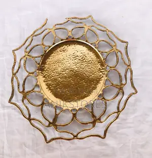 Plastic Charger Plate (F847 Gold)