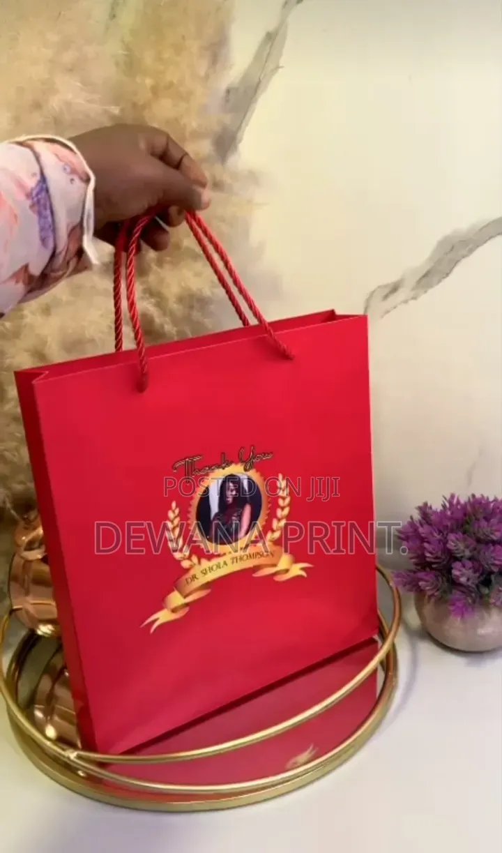 Branded Nylon, Paper Bags, Business Cards, Invitations, Id Cards.