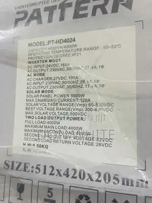 Pattern Hybrid Inverter 4kva 24v