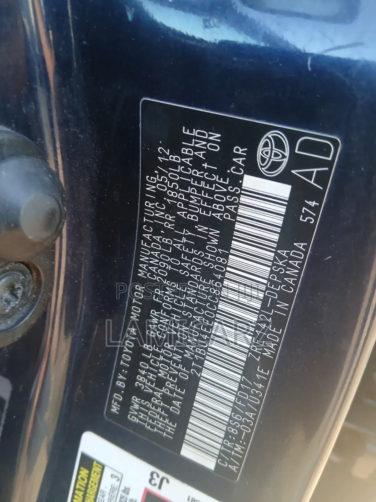 Toyota Corolla 2013 Blue