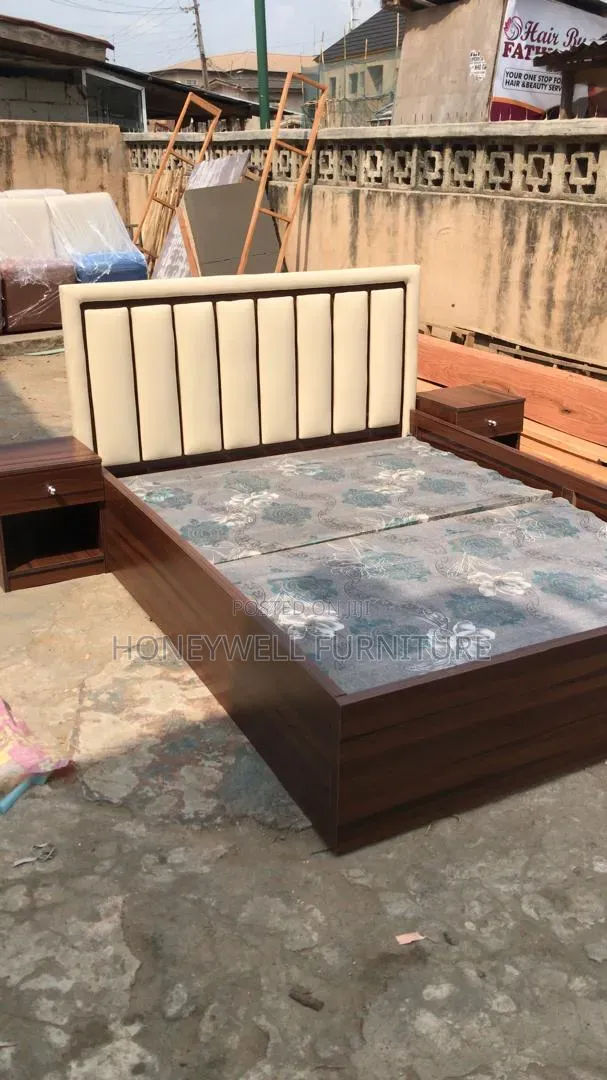 Mini Standard Bedframe With Fabric Headboard