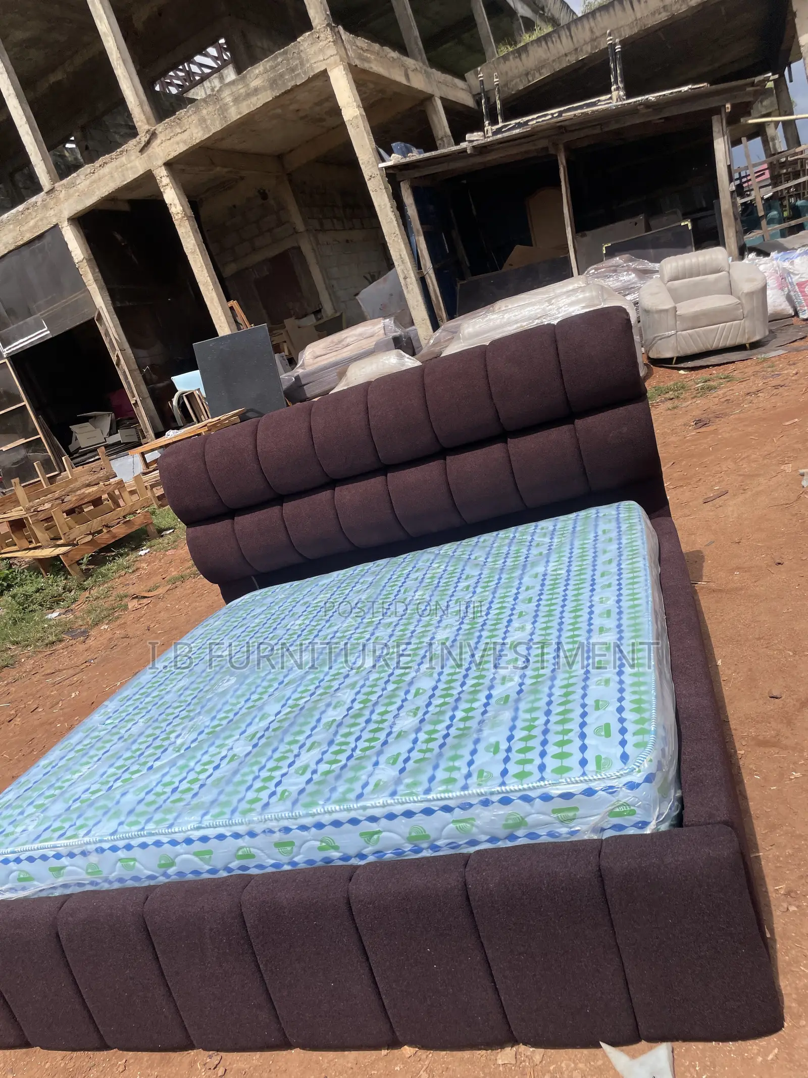 Brown Puddle Design 6 by 6 Bedframe