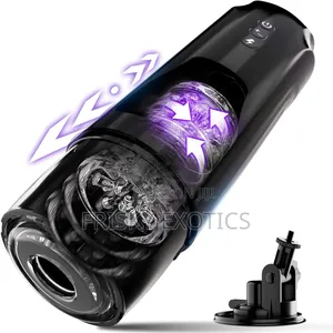 Hands Free Stick on Thrusting, Rotating and Vibrating Men Masturbator