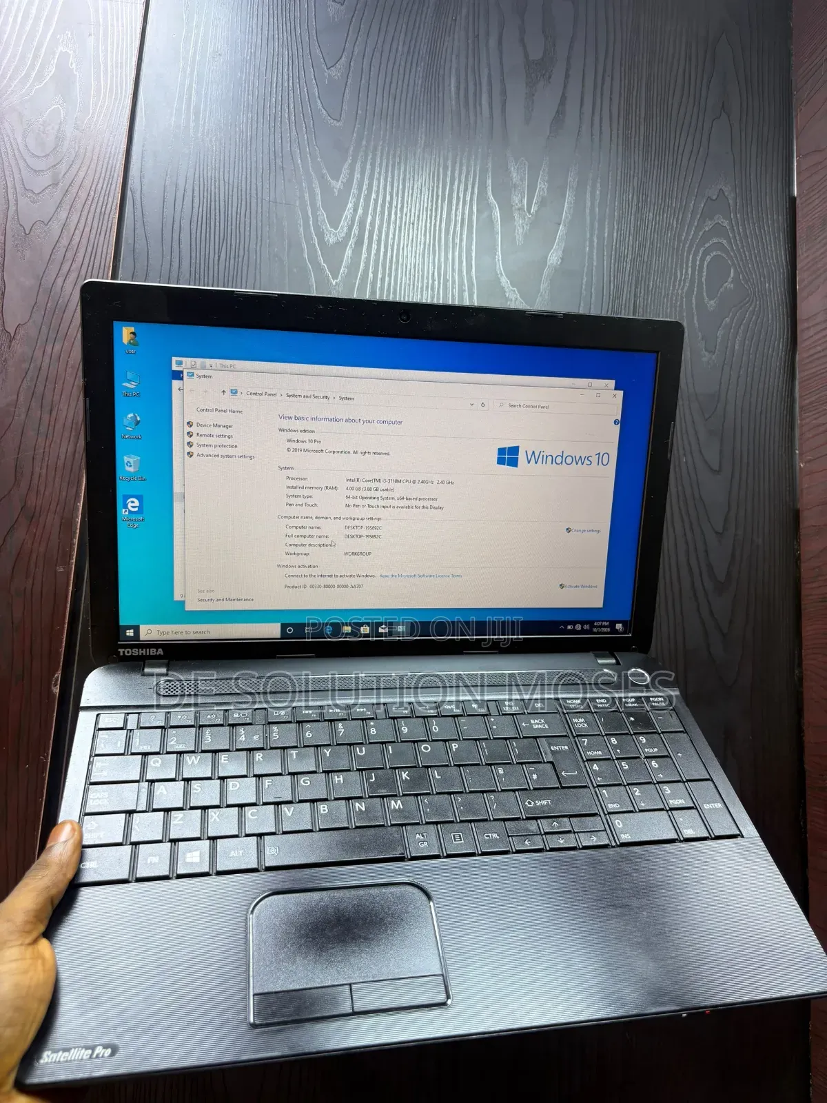 Laptop Toshiba C50 4GB Intel Core i3 HDD 320GB