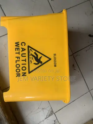 Industrial /Caution Mop/ Caution Wet Sign
