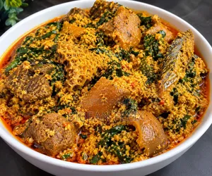 Authentic Egusi Soup Loaded With Assorted Meat and Delicious