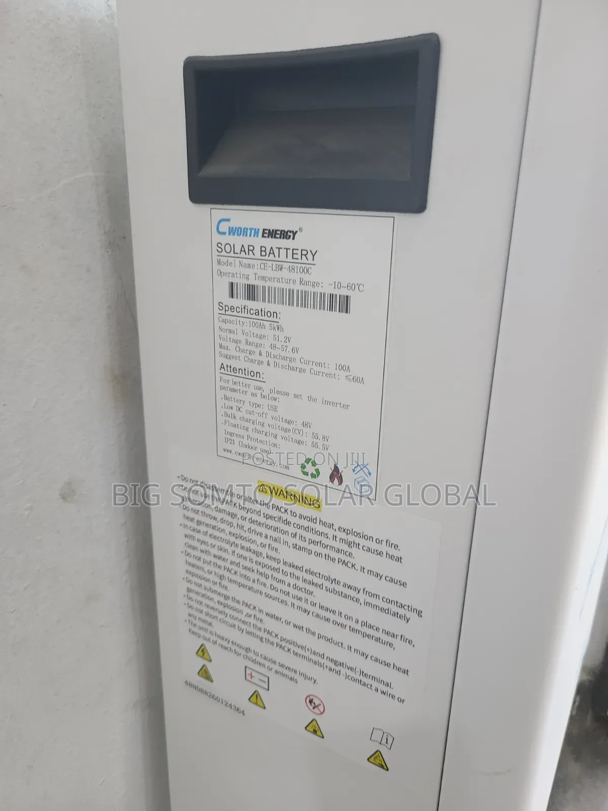 5kwh/48v Cworth Lithium Battery