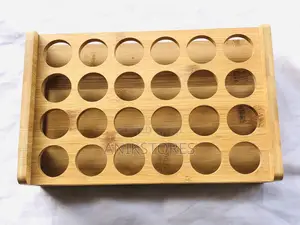 24 Holes Shot Wooden Rack