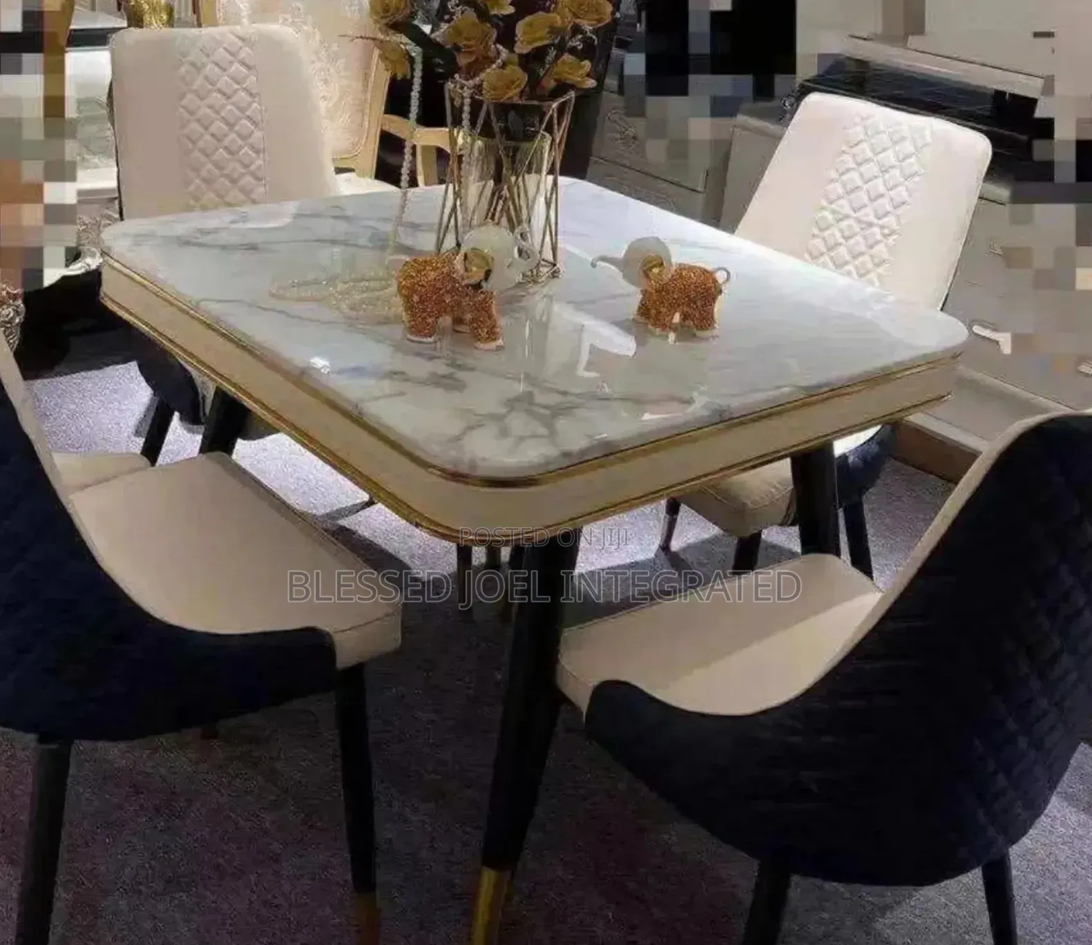 Marble Dining Set for Living Room