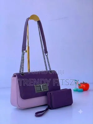 Chain Strap Flap Handbag With Matching Wallet