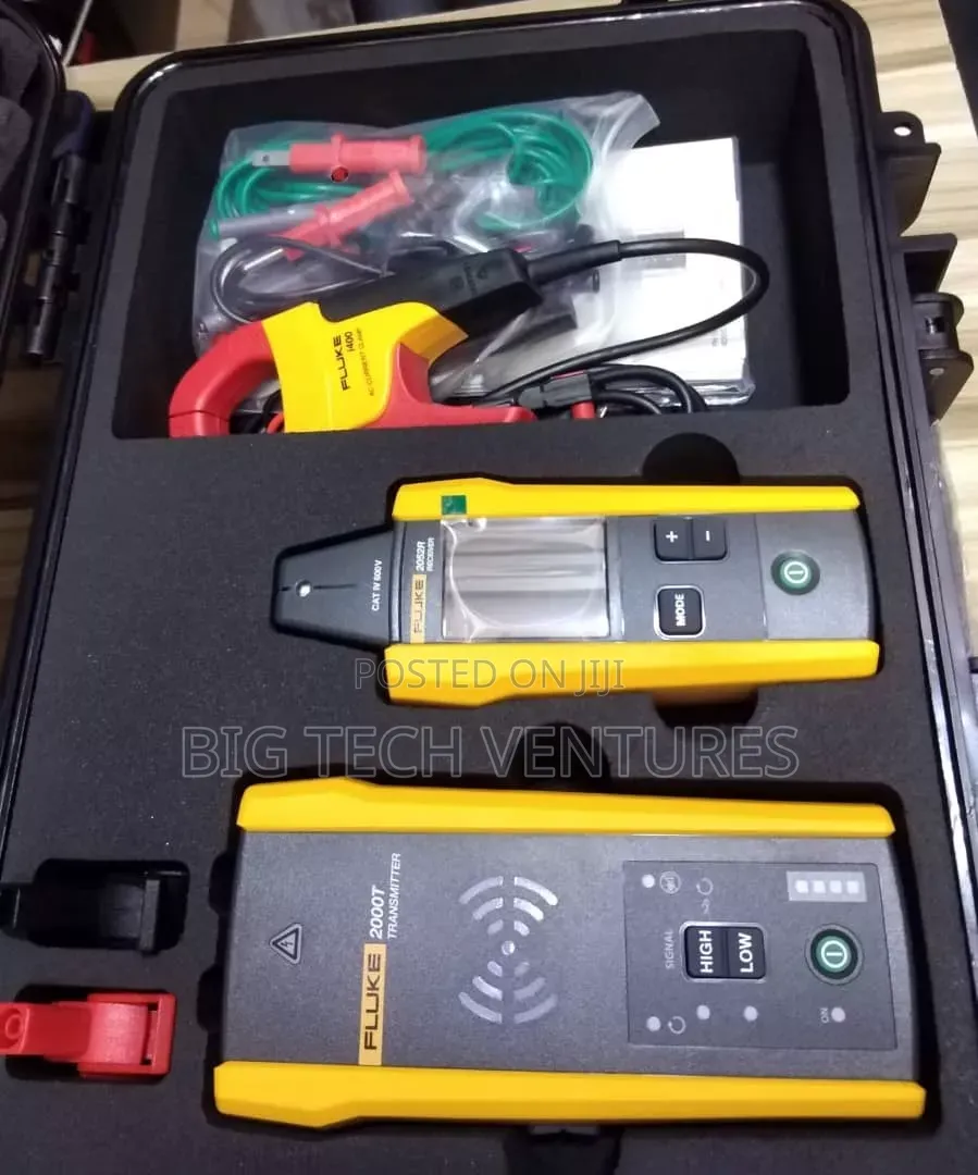 Fluke 2052 Advanced Wire Tracer Kit Inside Its Hard Carrying Case.