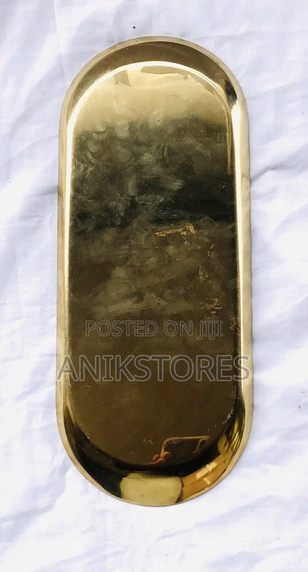 Oval Stainless Gold Plate