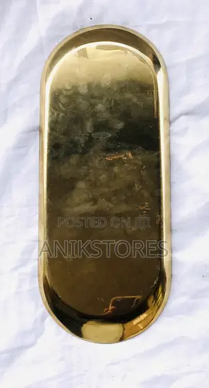 Oval Stainless Gold Plate