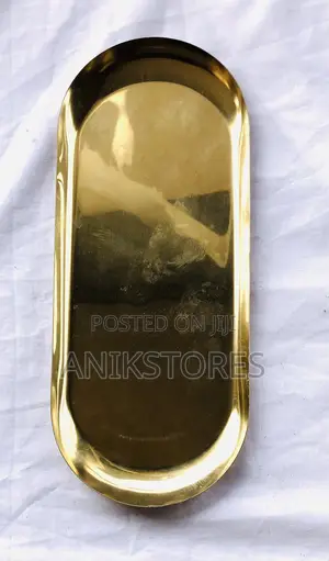 Oval Stainless Gold Plate