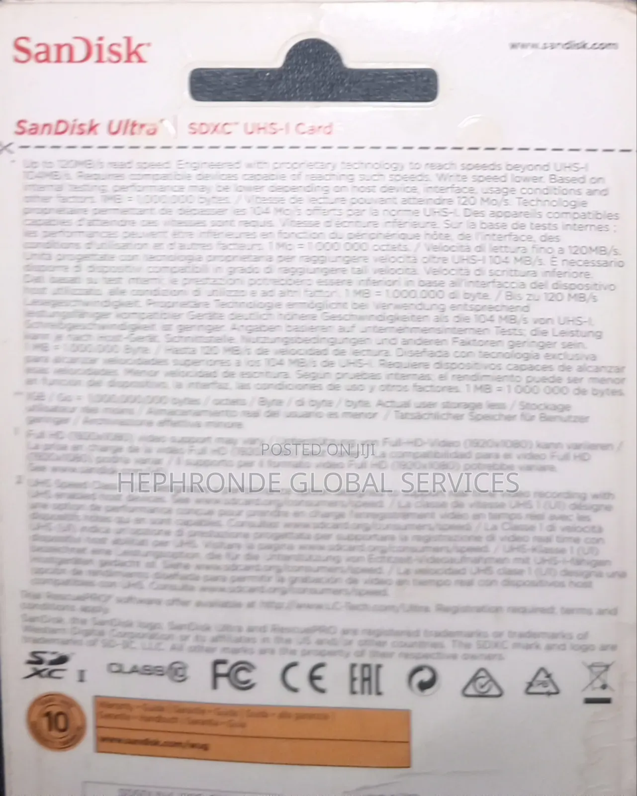 Sandisk Ultra 128gb Memory Card