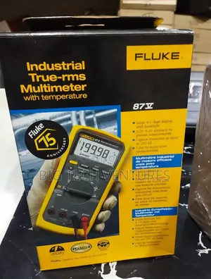 The Image Shows a Box for a Fluke 87V Industrial True-RMS Multimeter