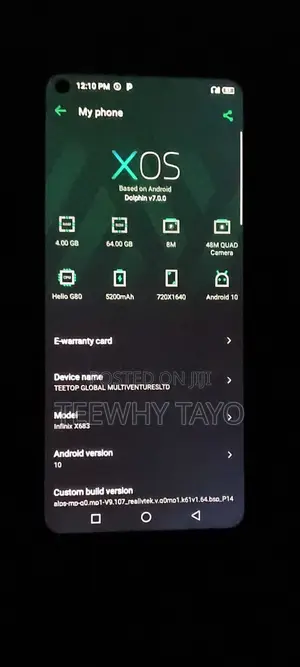 Infinix Note 8i (x683) 128 GB Blue