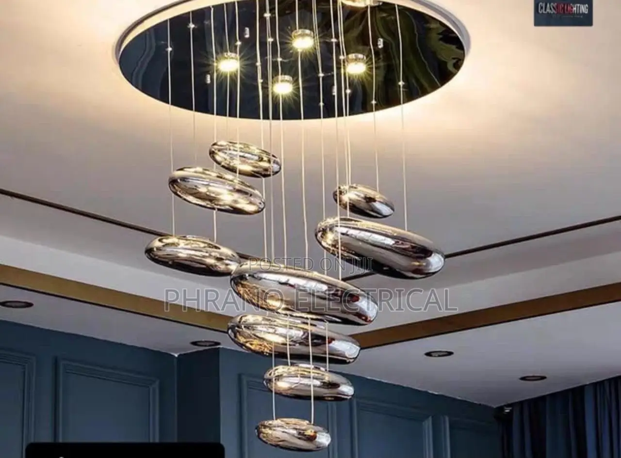 600mm New Modern Pebbles Ceiling Multi Head Chandelier